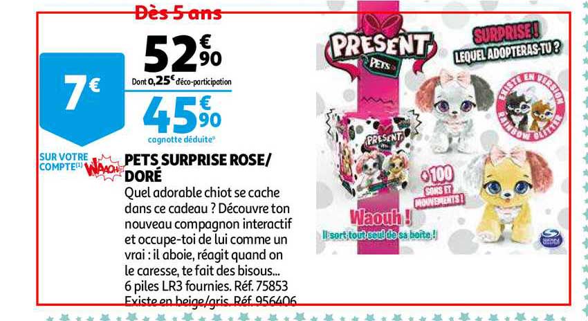 pets surprise rose doré waaoh