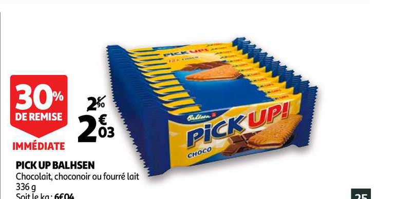 pick up balshen 30% remise immédiate