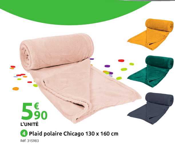 Plaid Polaire Chicago 130 X 160 Cm