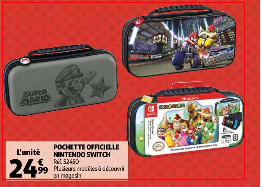 pochette officielle nintendo switch