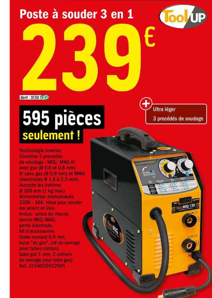 poste à souder 3 en 1 toolup