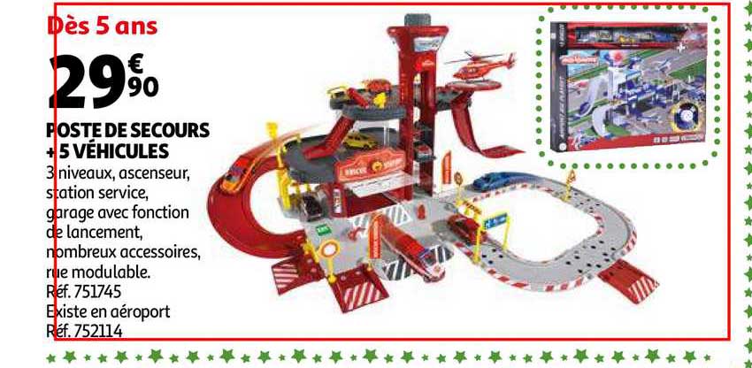 poste de secours + 5 véhicules