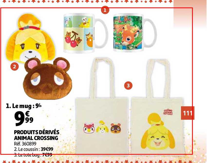 produits dérivés animal crossing