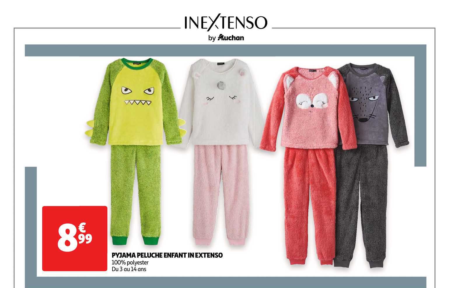 pyjama peluche enfant in extenso