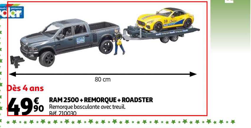 ram 2500 + remorque + roadster