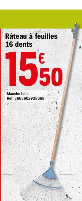 Râteau à Feuilles 16 Dents