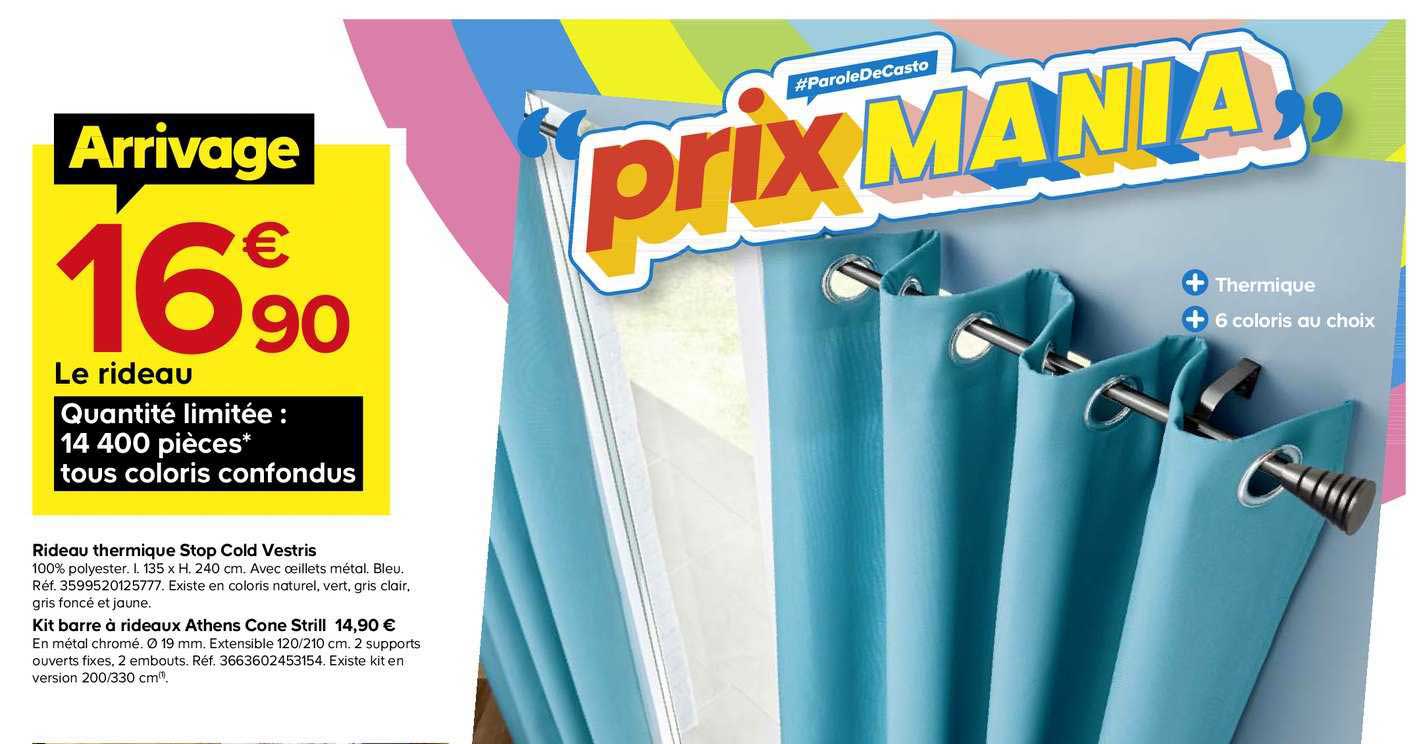 rideau thermique stop cold vestris