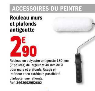 rouleau murs et plafonds antigoutte