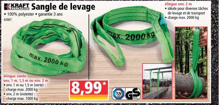 sangle de levage kraft werkzeuge