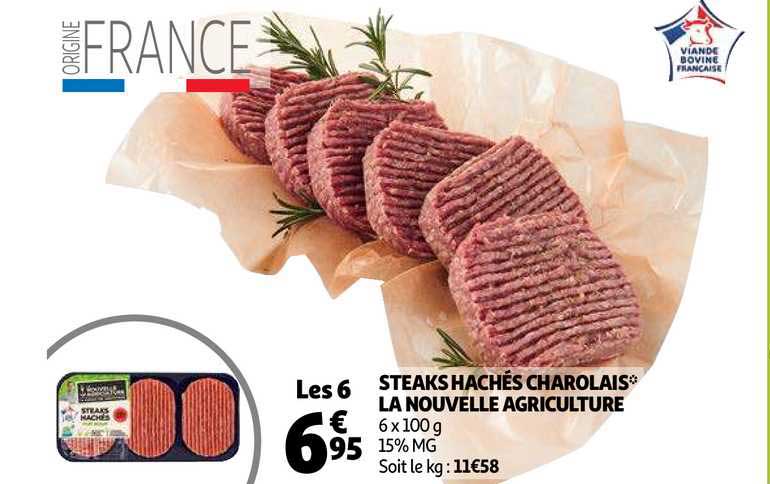 steaks hachés charolais la nouvelle agriculture