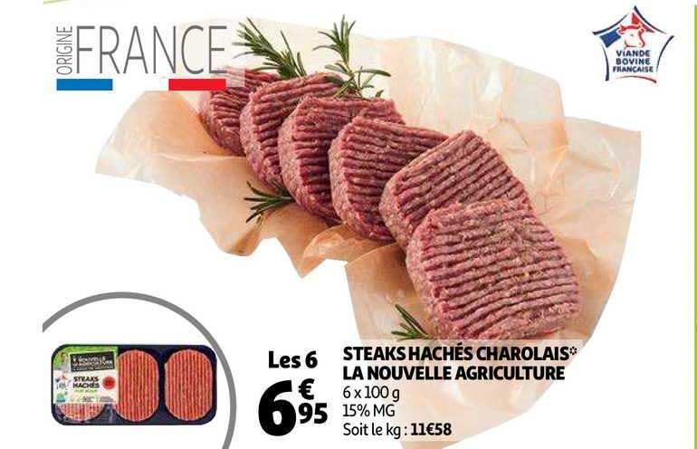 steaks hachés charolais la nouvelle agriculture