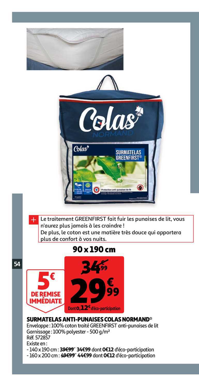 surmatelas anti punaises colas normand