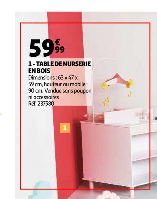 Table De Nurserie En Bois