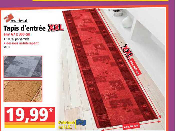 tapis d'entrée xxl multimat