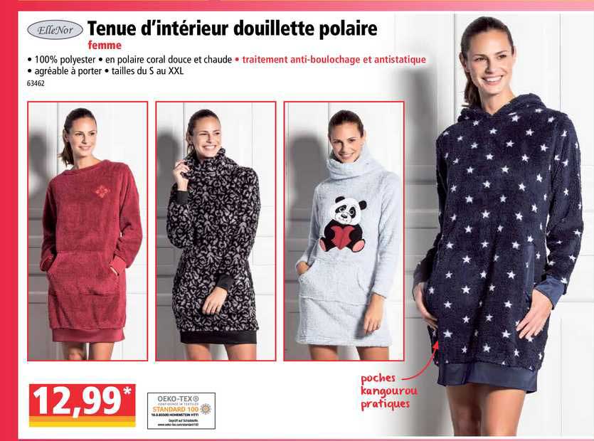 Tenus D'intérieur Douillette Polaire Ellenor