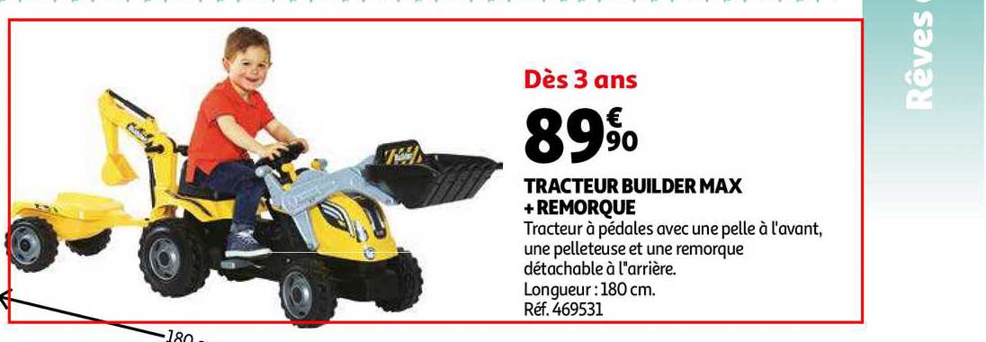 tracteur builder max + remorque