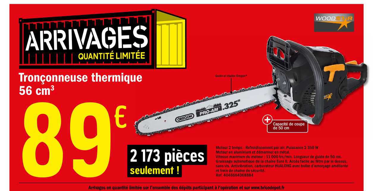 tronçonneuse thermique 56 cm3