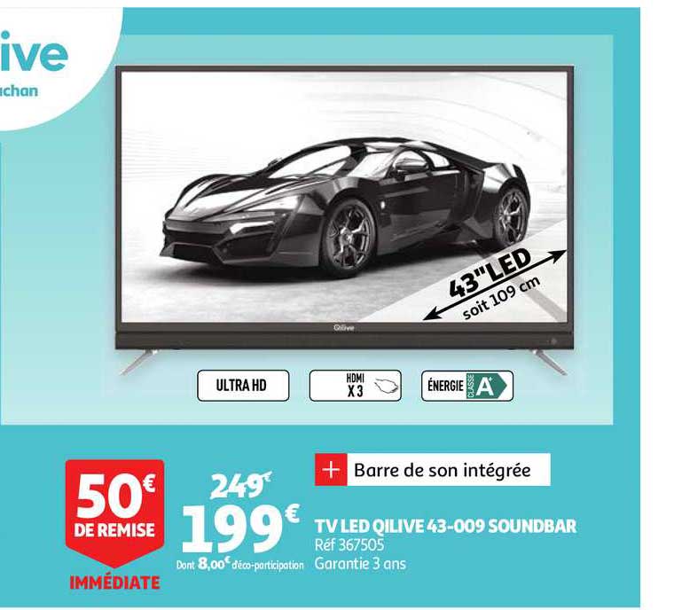 Tv Led Qilive 43 009 Soundwbar