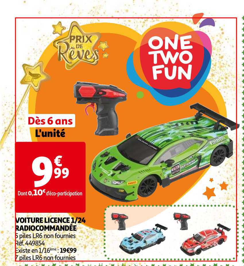 voiture licence 1 24 radiocommandée one two fun