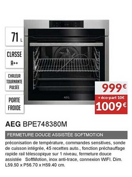 Aeg Bpe748380lm Fermeture Douce Assistée Softmotion