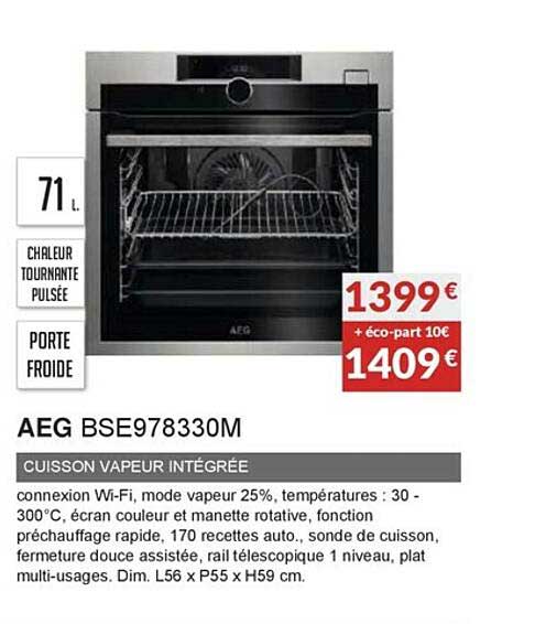 aeg bse978330m cuisson vapeur intégrée