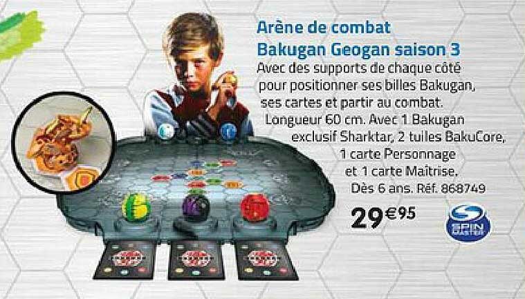 arène de combat bakugan geogan saison 3 spine master