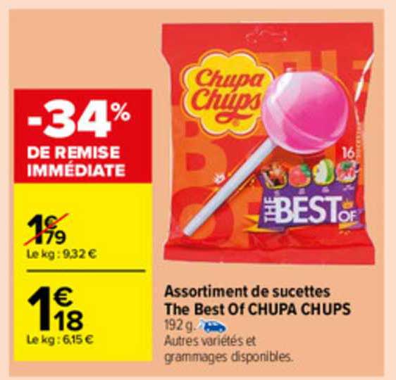 Assortiment De Sucettes The Best Of Chupa Chips