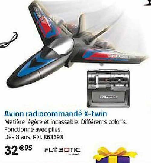 avion radiocommandé x-twin flybotic