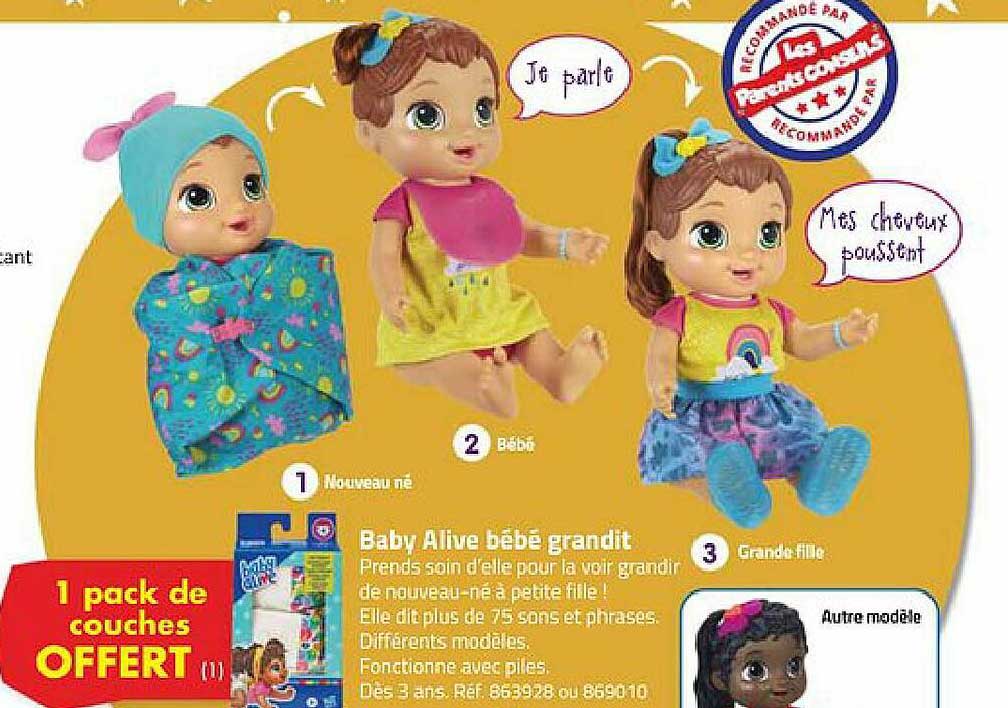 baby alive bébé grandit