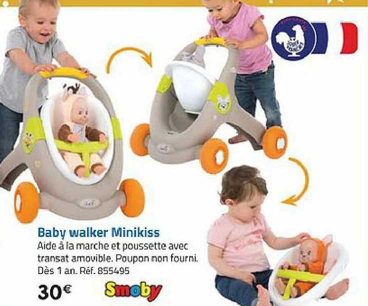 baby walker minikiss smoby