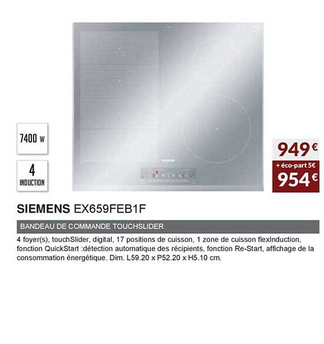 Bandeau De Commande Touchslider Siemens Ex659feb1f