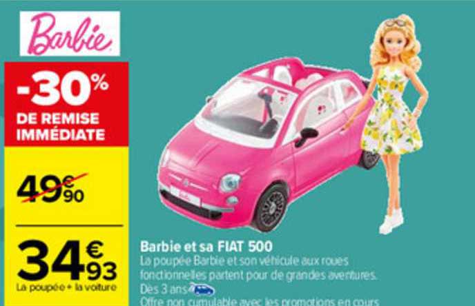barbie et sa fiat 500