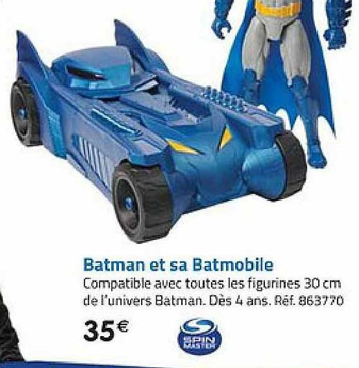 batman et sa batmobile spin master