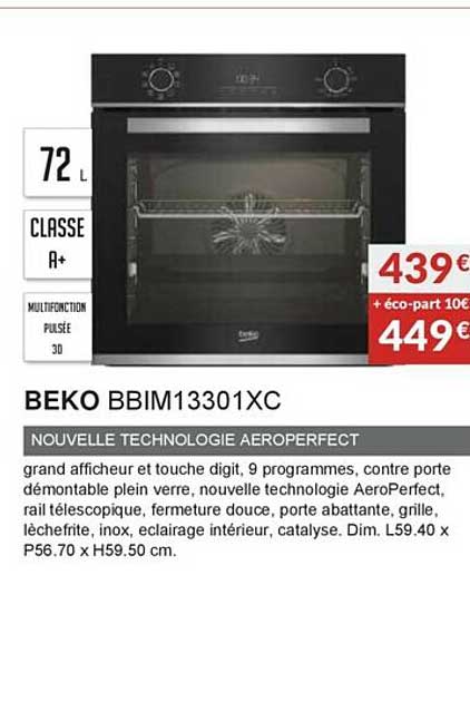 beko bbim13301xc nouvelle technologie aeroperfect
