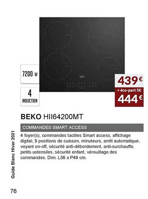 beko hii64200mt commandes smart access
