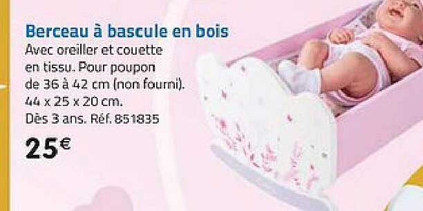 berceau à bascule en bois