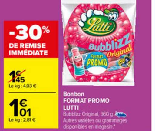 bonbon format promo lutti