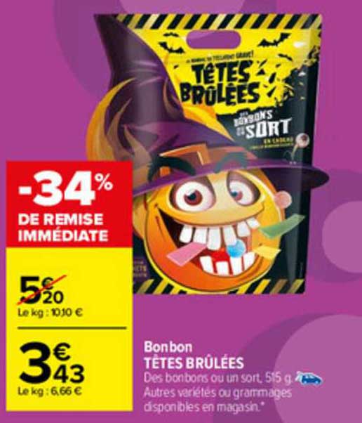 bonbon têtes brûlées