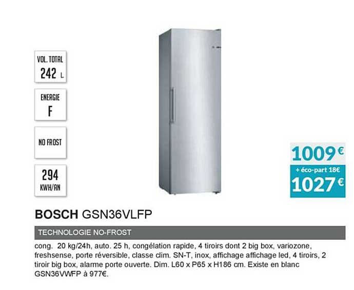 bosch gsn36vlfp technologie no-frost