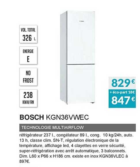bosch kgn36vwec technologie multiairflow