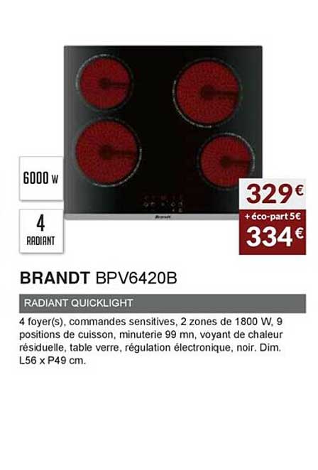 Brandt Bpv6420b Radiant Quicklight