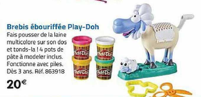 Brebis ébouriffée Play-doh