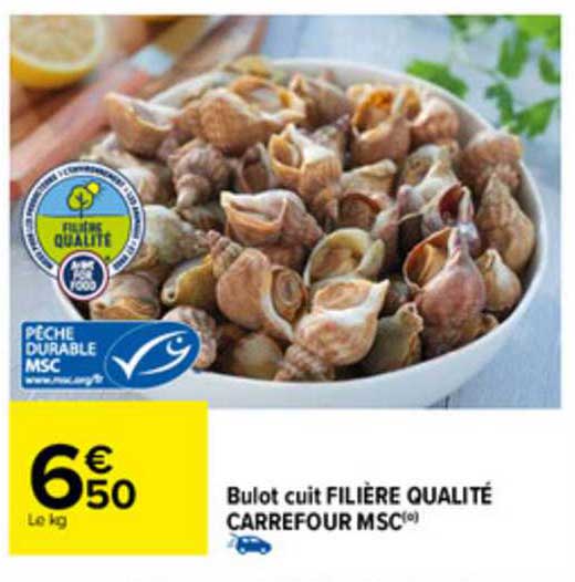 Bulot Cuit Filière Qualité Carrefour Msc
