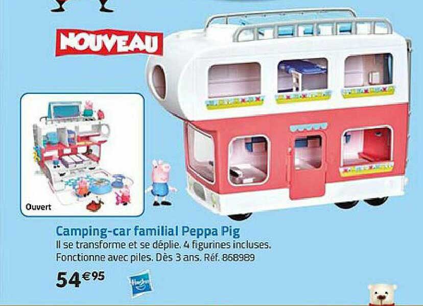 camping-car familial peppa pig