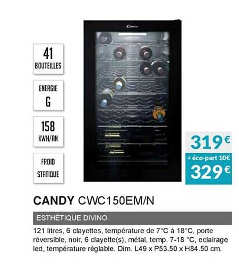 candy cwc150em n esthétique divino