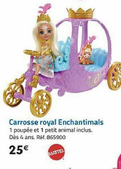 carrosse royal enchantimals mattel