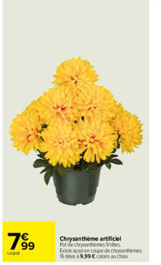 chrysanthème artificiel