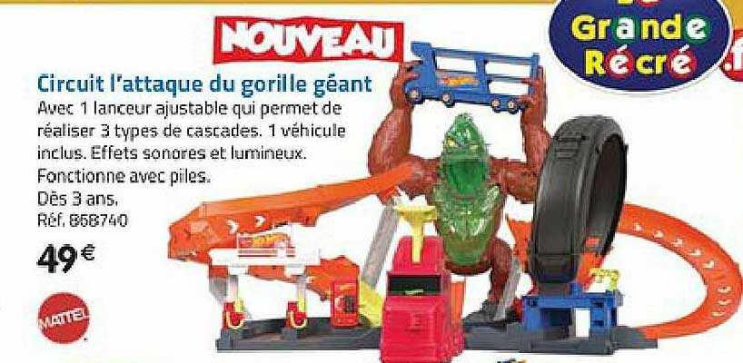 circuit l'attaque du gorille géant mattel