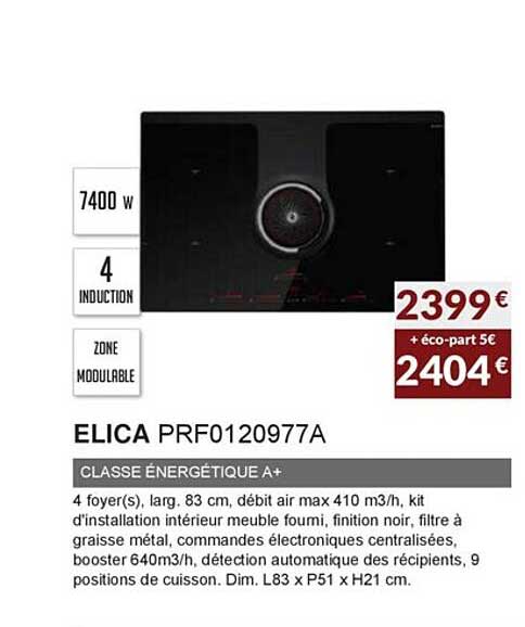 classe énergétique a+ elica prf0120977a