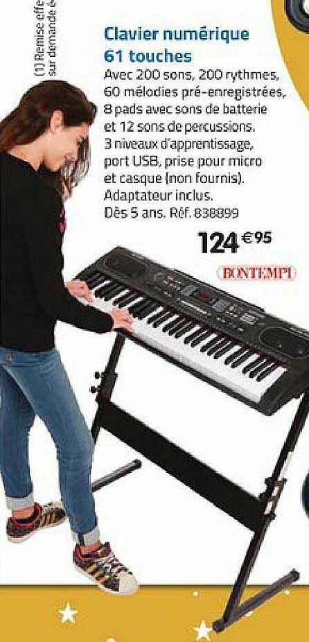 clavier numérique 61 touches